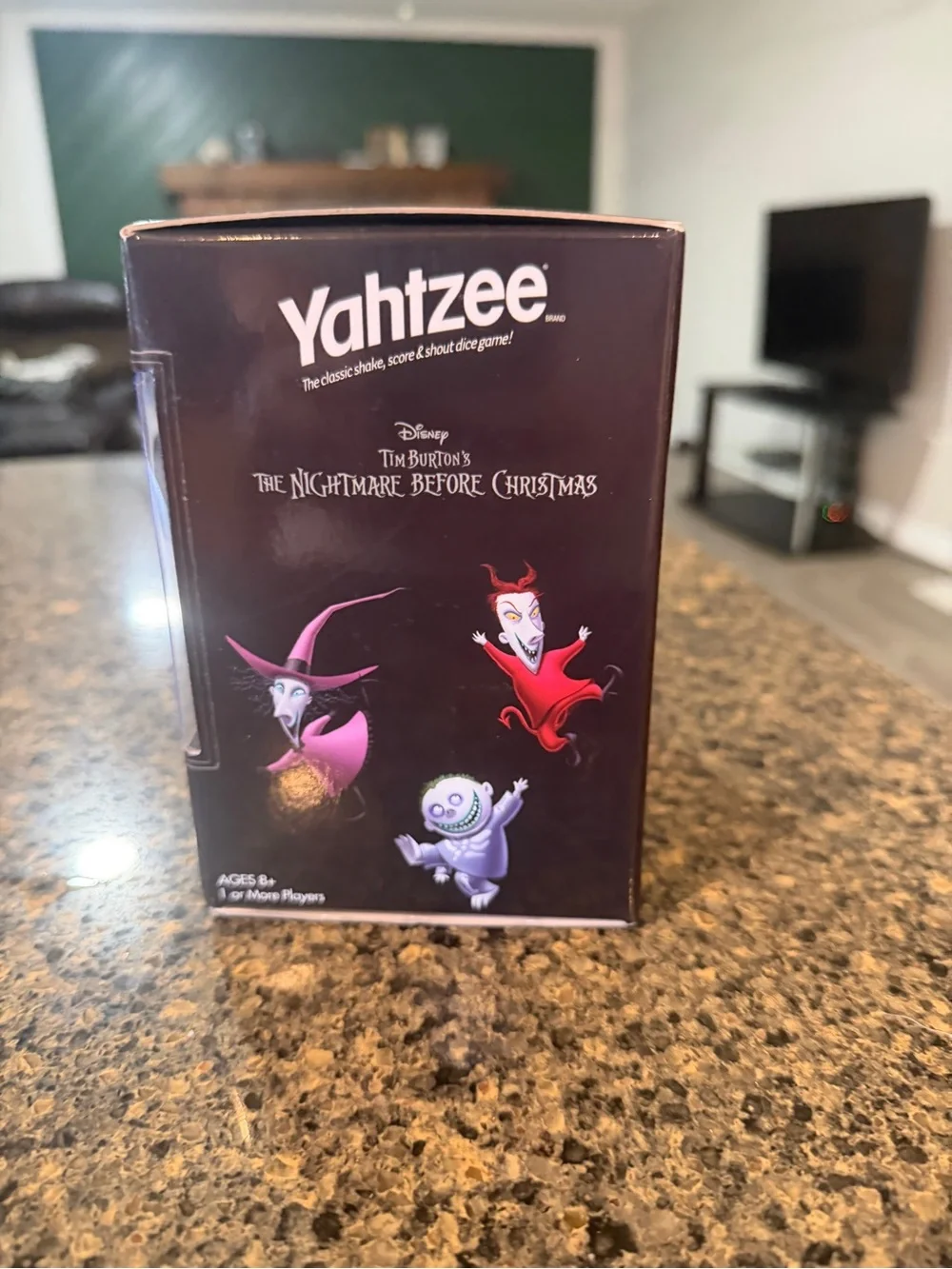Disney The Nightmare Before Christmas Jack Skellington Edition Yahtzee Dice Game